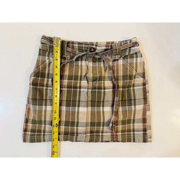 St. John’s Bay Women’s 6P Skirts Skort Bundle – Plaid & Brown Utility Cotton - Picture 6 of 9